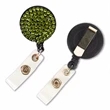 Bling Rhinestone Round Badge Reels w/ Bulldog Clip backing | https://www.bestnamebadges.com