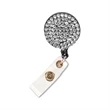 Bling Rhinestone Round Badge Reels w/ Bulldog Clip backing | https://www.bestnamebadges.com