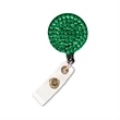 Bling Rhinestone Round Badge Reels w/ Bulldog Clip backing | https://www.bestnamebadges.com