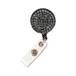 Bling Rhinestone Round Badge Reels w/ Bulldog Clip backing | https://www.bestnamebadges.com