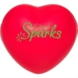 Red Heart Stress Ball w/ Custom Logo | https://www.bestnamebadges.com
