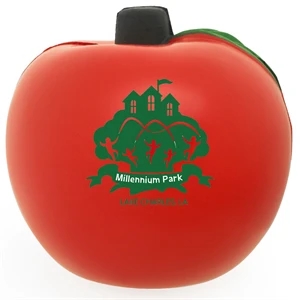 Apple Shaped Stress Reliever w/ Custom Logo | https://www.bestnamebadges.com