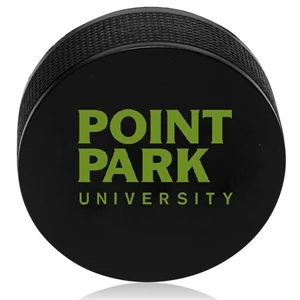 Custom Printed Round Hockey Puck Stress Balls | https://www.bestnamebadges.com