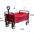 Portable Collapsible Utility Wagon | https://www.bestnamebadges.com