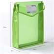 Expandable Envelopes Plastic Document Folder With Button | https://www.bestnamebadges.com