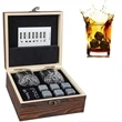 Whisky Stones Glass Gift Set | https://www.bestnamebadges.com