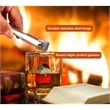 Whisky Stones Glass Gift Set | https://www.bestnamebadges.com
