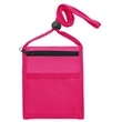 Large Non-woven Neck Wallet with Five Pockets & Lanyard | https://www.bestnamebadges.com