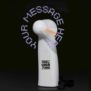 Pre-Programmed Mini Fan With White Led