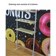 Straight Backdrop with Shelves - No Hardware | https://www.bestnamebadges.com
