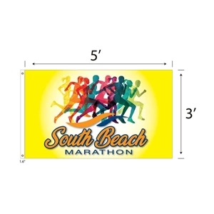 DisplaySplash 3'x5' Flag - Single Sided | https://www.bestnamebadges.com