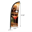 DisplaySplash Tabletop Feather Flag - Single Sided | https://www.bestnamebadges.com