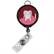 Retractable Round Badge Reel w/ Belt Clip & Hanging Loop | https://www.bestnamebadges.com