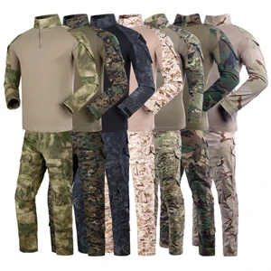 Tactical Combat Shirt And Pants Set Military Uniform | https://www.bestnamebadges.com