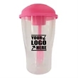Salad Cup With Fork | https://www.bestnamebadges.com
