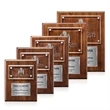 Gossamer Plaque - Walnut/Silver | https://www.bestnamebadges.com