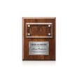 Gossamer Plaque - Walnut/Silver | https://www.bestnamebadges.com