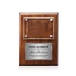 Gossamer Plaque - Walnut/Silver | https://www.bestnamebadges.com
