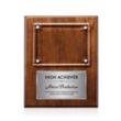 Gossamer Plaque - Walnut/Silver | https://www.bestnamebadges.com