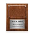 Gossamer Plaque - Walnut/Silver | https://www.bestnamebadges.com