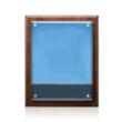 Caledon VividPrint™ Plaque - Walnut/Gold | https://www.bestnamebadges.com