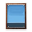 Caledon VividPrint™ Plaque - Walnut/Gold | https://www.bestnamebadges.com