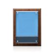 Caledon VividPrint™ Plaque - Walnut/Silver | https://www.bestnamebadges.com
