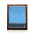 Caledon VividPrint™ Plaque - Walnut/Silver | https://www.bestnamebadges.com