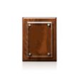Caledon Plaque - Walnut/Silver | https://www.bestnamebadges.com