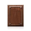 Caledon Plaque - Walnut/Silver | https://www.bestnamebadges.com