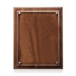 Caledon Plaque - Walnut/Silver | https://www.bestnamebadges.com