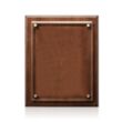 Caledon Plaque - Walnut/Gold | https://www.bestnamebadges.com