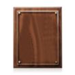 Caledon Plaque - Walnut/Gold | https://www.bestnamebadges.com