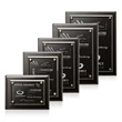Caledon Plaque - Black/Gold | https://www.bestnamebadges.com