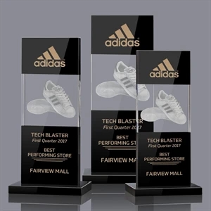 Basilia 3D Award - Black | https://www.bestnamebadges.com