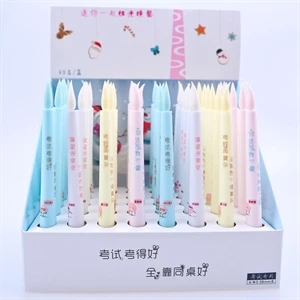 Custom Colorful Candle Shaped Pen | https://www.bestnamebadges.com