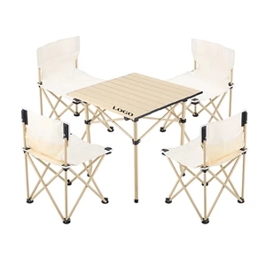 Folding Camping Table Oxford Cloth Chairs With Carry Bag