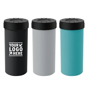 24Oz Stainless Steel Vacuum Insulated Can Cooler | https://www.bestnamebadges.com