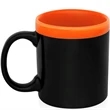 11 oz. Glam Two Tone Matte Ceramic Coffee Mugs | https://www.bestnamebadges.com