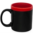 11 oz. Glam Two Tone Matte Ceramic Coffee Mugs | https://www.bestnamebadges.com