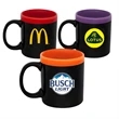 11 oz. Glam Two Tone Matte Ceramic Coffee Mugs | https://www.bestnamebadges.com