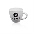 2 oz. Embossed LOVE Design ceramic Coffee Mugs | https://www.bestnamebadges.com