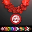 Light Up Red Lei with Medallion | https://www.bestnamebadges.com
