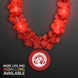 Light Up Red Lei with Medallion | https://www.bestnamebadges.com