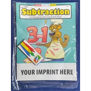 Fun with Subtraction Coloring Book Fun-Pack