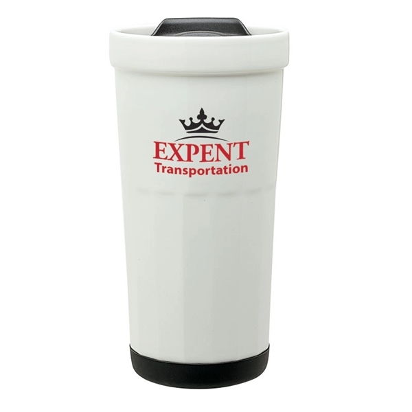 Latte 16 oz. Ceramic Travel Tumbler