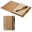 Albany Bamboo Notebook & Pen | https://www.bestnamebadges.com