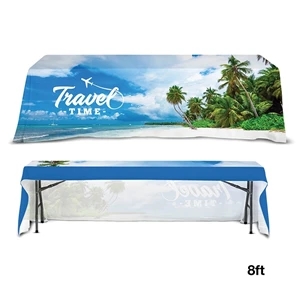 DisplaySplash 8' Open Back Table Throw | https://www.bestnamebadges.com