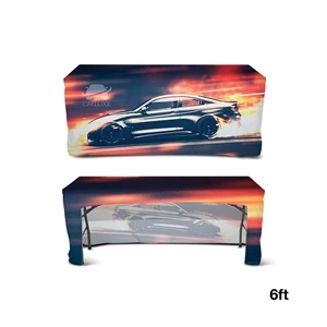 DisplaySplash 6' Fitted Open Back Table Cover | https://www.bestnamebadges.com