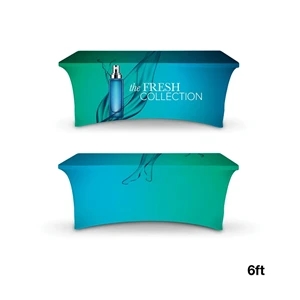 DisplaySplash 6' Stretch Table Cover | https://www.bestnamebadges.com